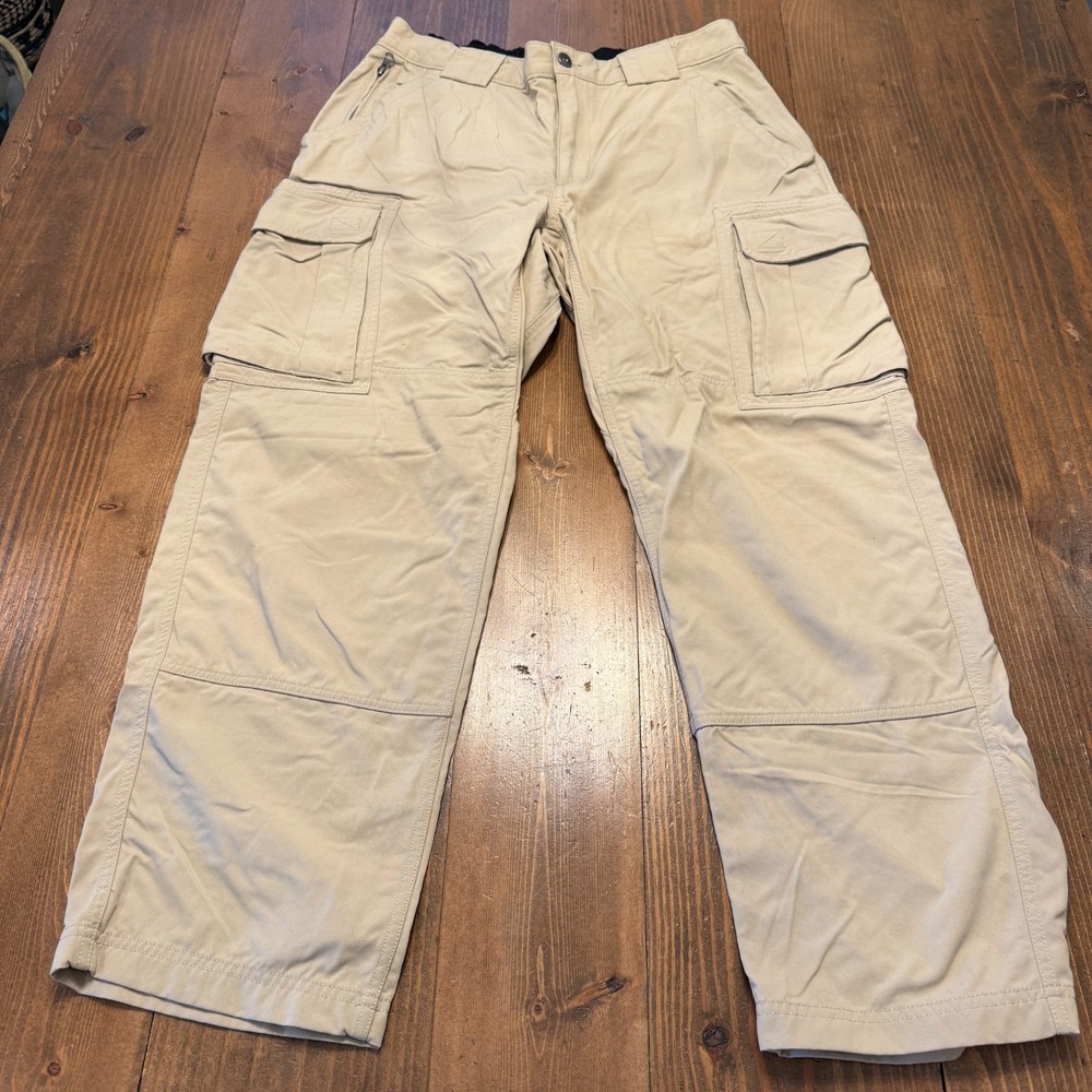 Duluth Trading Dry On‎ Fly Cargo Pants Mens Large x 30" Beige Outdoor Belted